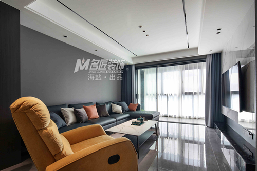 嘉興市合景尚峰現(xiàn)代簡(jiǎn)約風(fēng)格三居室裝修案例